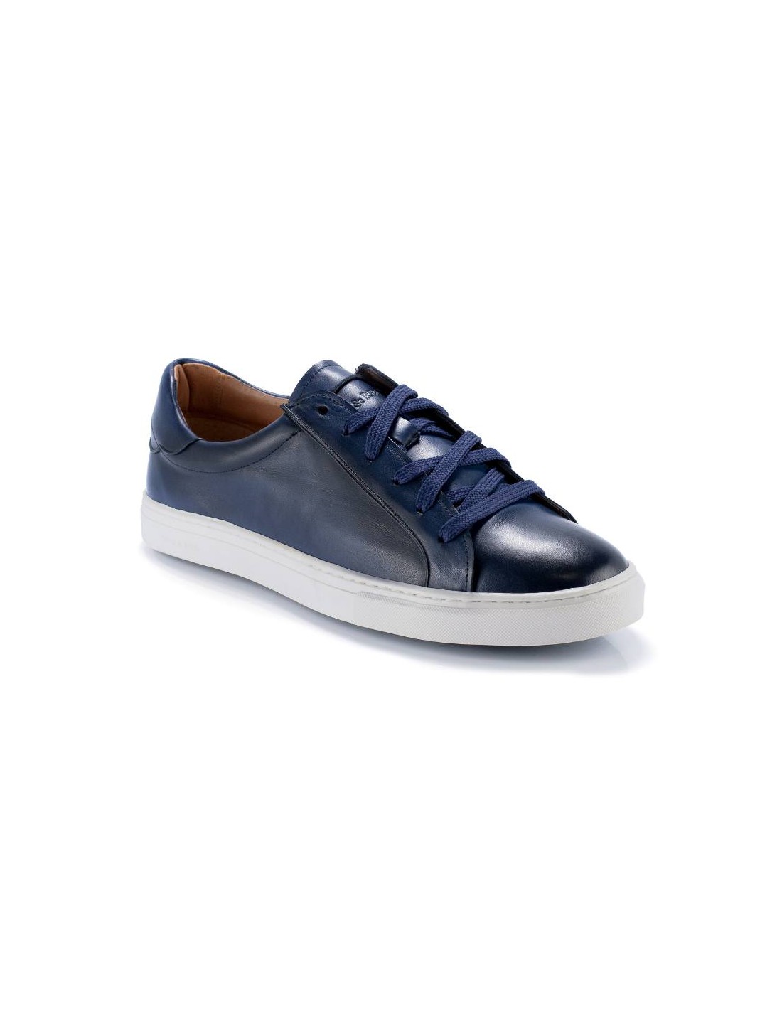 ortiz & reed Sneakers de piel liso color azul PLEKOR-MARINO Rebajas