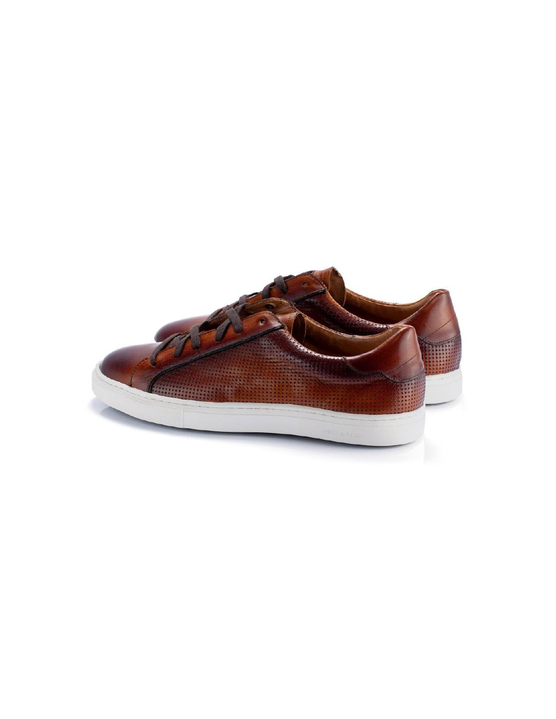ortiz & reed Sneakers de piel liso color cuero PACALO-CUERO En oferta