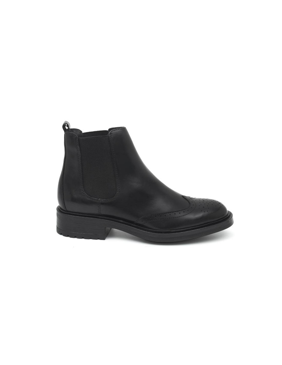 ortiz & reed Botines de mujer de piel acabado a mano color negro W-NAPTER-NEGRO Rebajas baratas