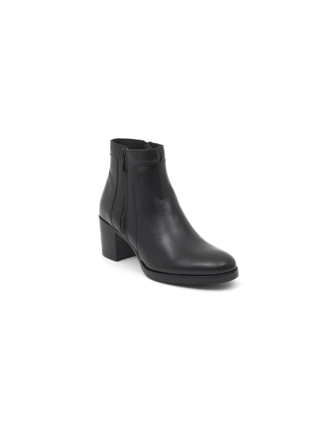 ortiz & reed Botines de mujer de piel acabado a mano color negro W-NEUMAN-NEGRO