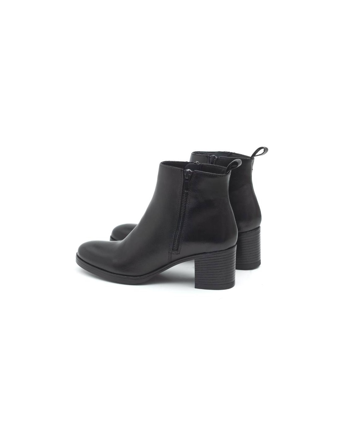ortiz & reed Botines de mujer de piel acabado a mano color negro W-NICTER-NEGRO Tienda