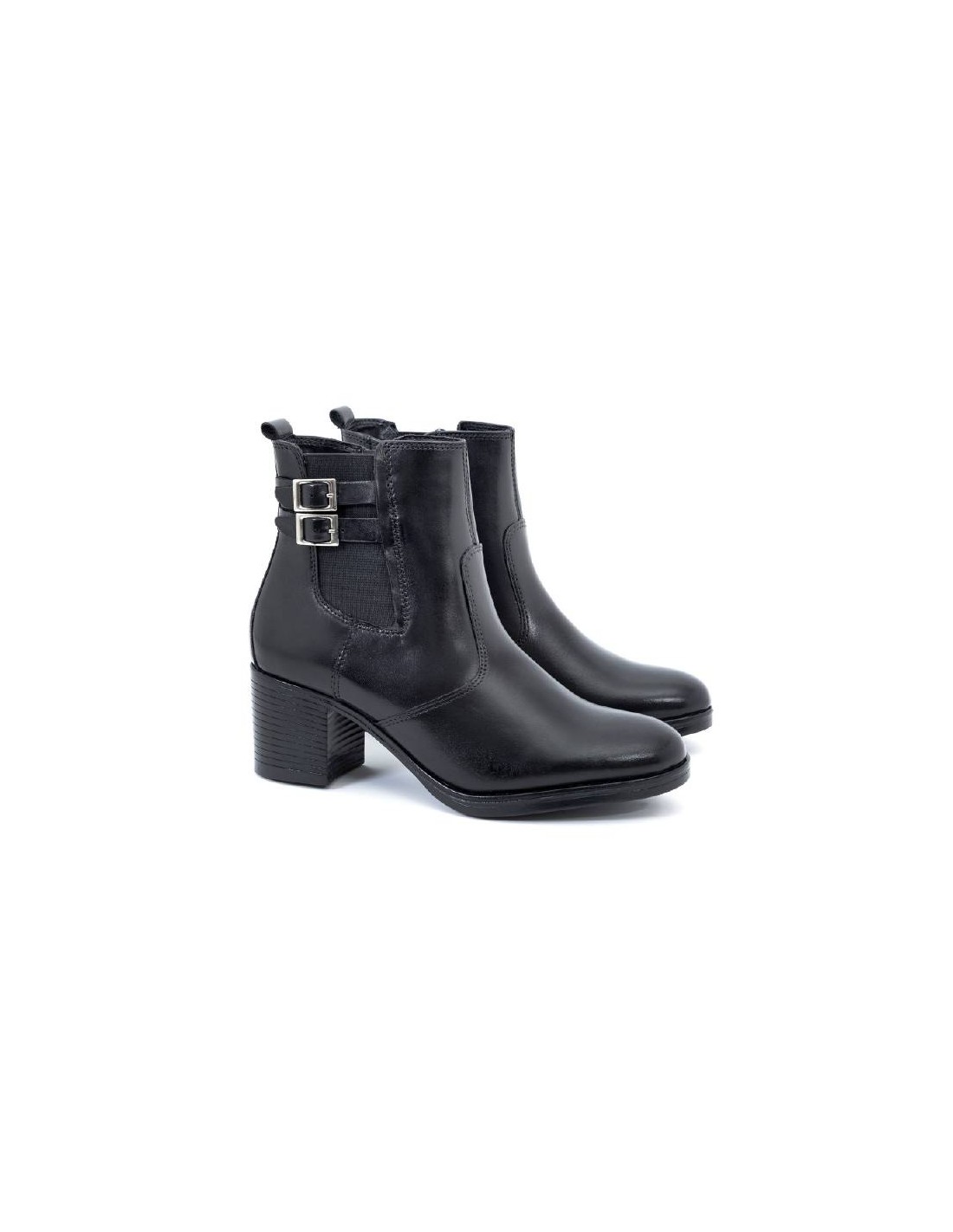 ortiz & reed Botines de mujer de piel acabado a mano color negro W-PRIOCHOR-NEGRO