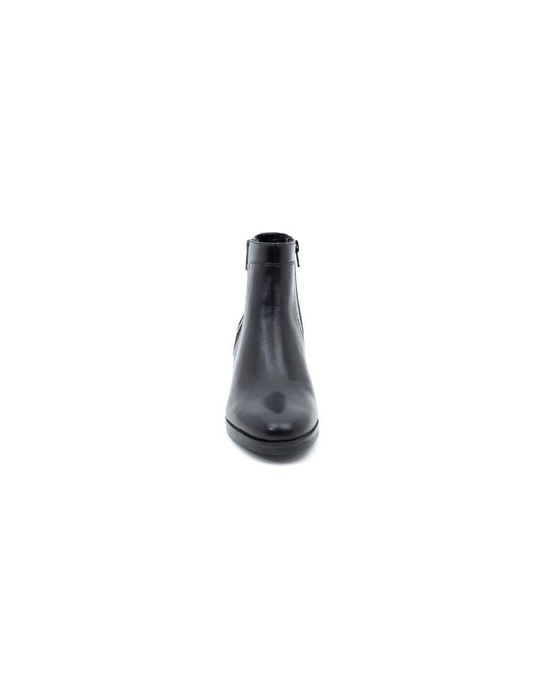 ortiz & reed Botines de mujer de piel con cremallera color negro W-NUMAR-NEGRO Últimos 3 días