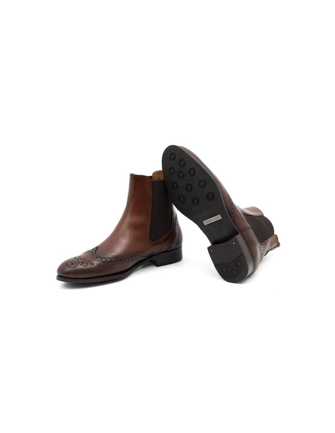 ortiz & reed Botines de mujer de piel con maría color cuero W-CORTELI-CUERO COMPRAR AHORA