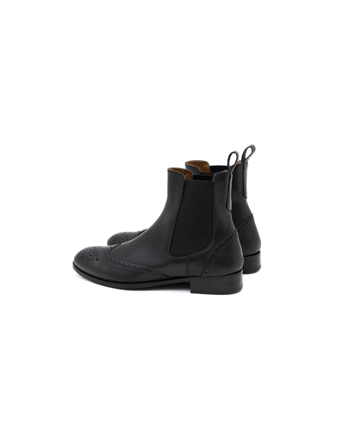 ortiz & reed Botines de mujer de piel con maría color negro W-CORTELI-NEGRO ÚLTIMAS EDICIONES