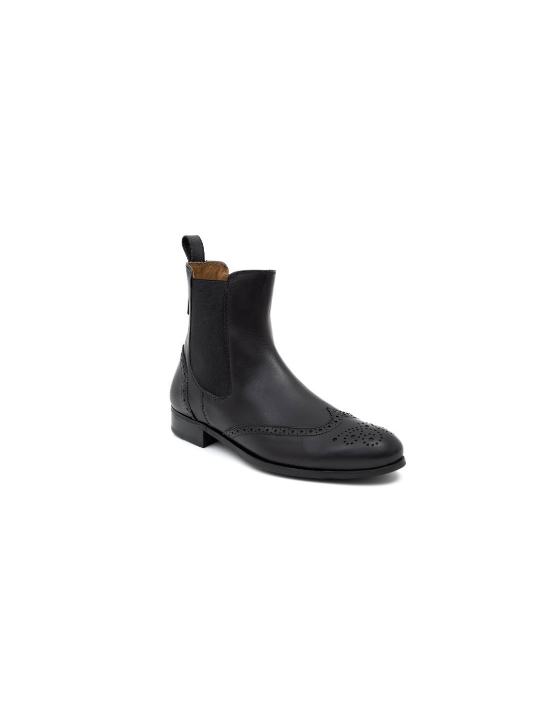 ortiz & reed Botines de mujer de piel con maría color negro W-CORTELI-NEGRO ÚLTIMAS EDICIONES