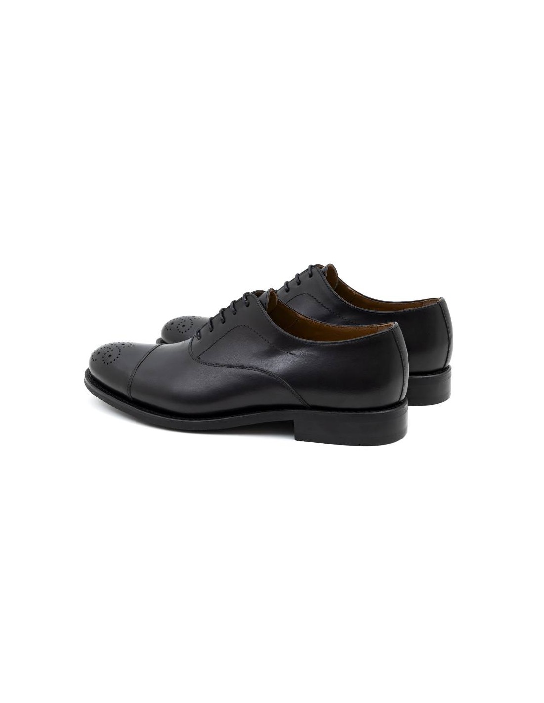 ortiz & reed Oxford de piel acabado a mano color negro GRAFMEN-NEGRO Solo hoy