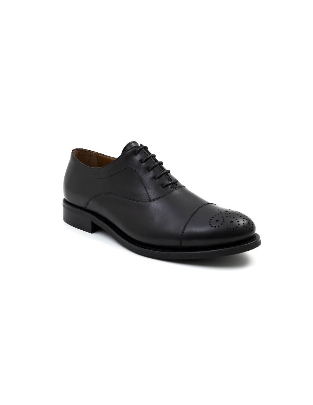 ortiz & reed Oxford de piel acabado a mano color negro GRAFMEN-NEGRO Solo hoy