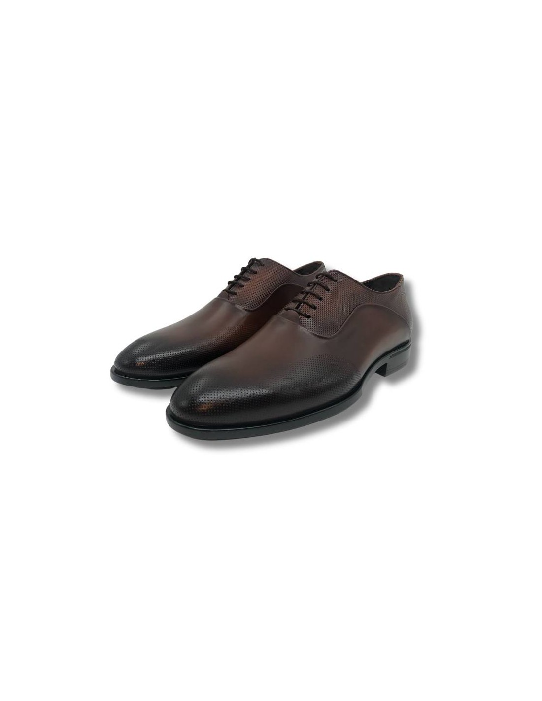 ortiz & reed Oxford de piel con cordón color cuero Oferta especial de fábrica