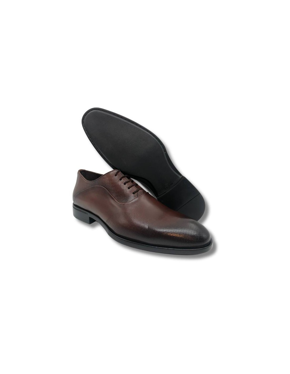 ortiz & reed Oxford de piel con cordón color cuero Oferta especial de fábrica
