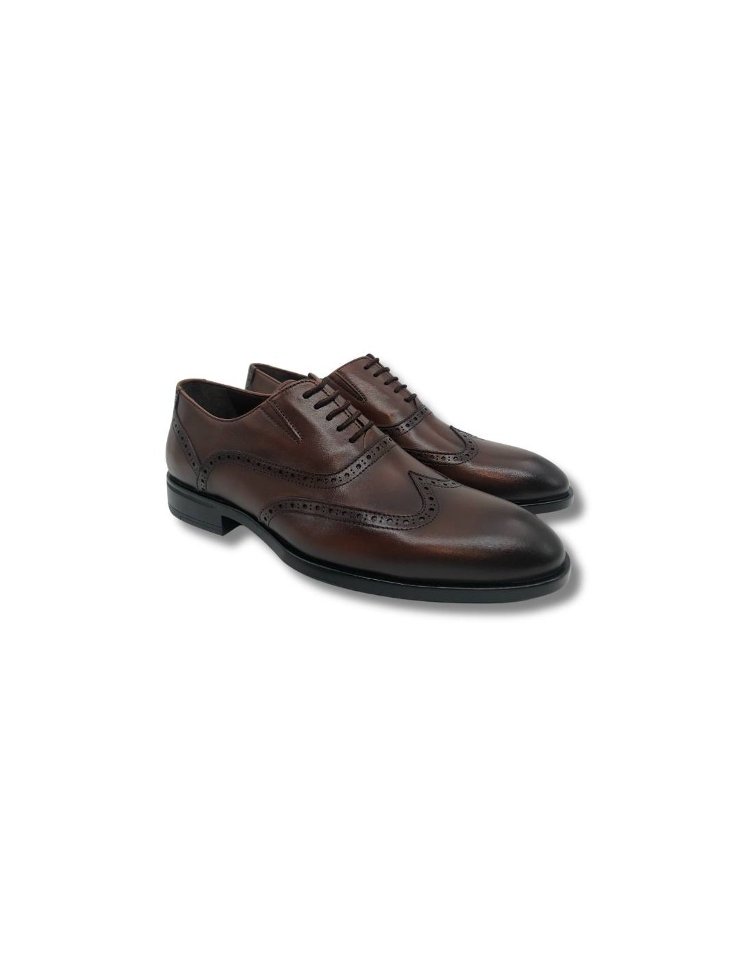 ortiz & reed Oxford de piel con cordón color cuero