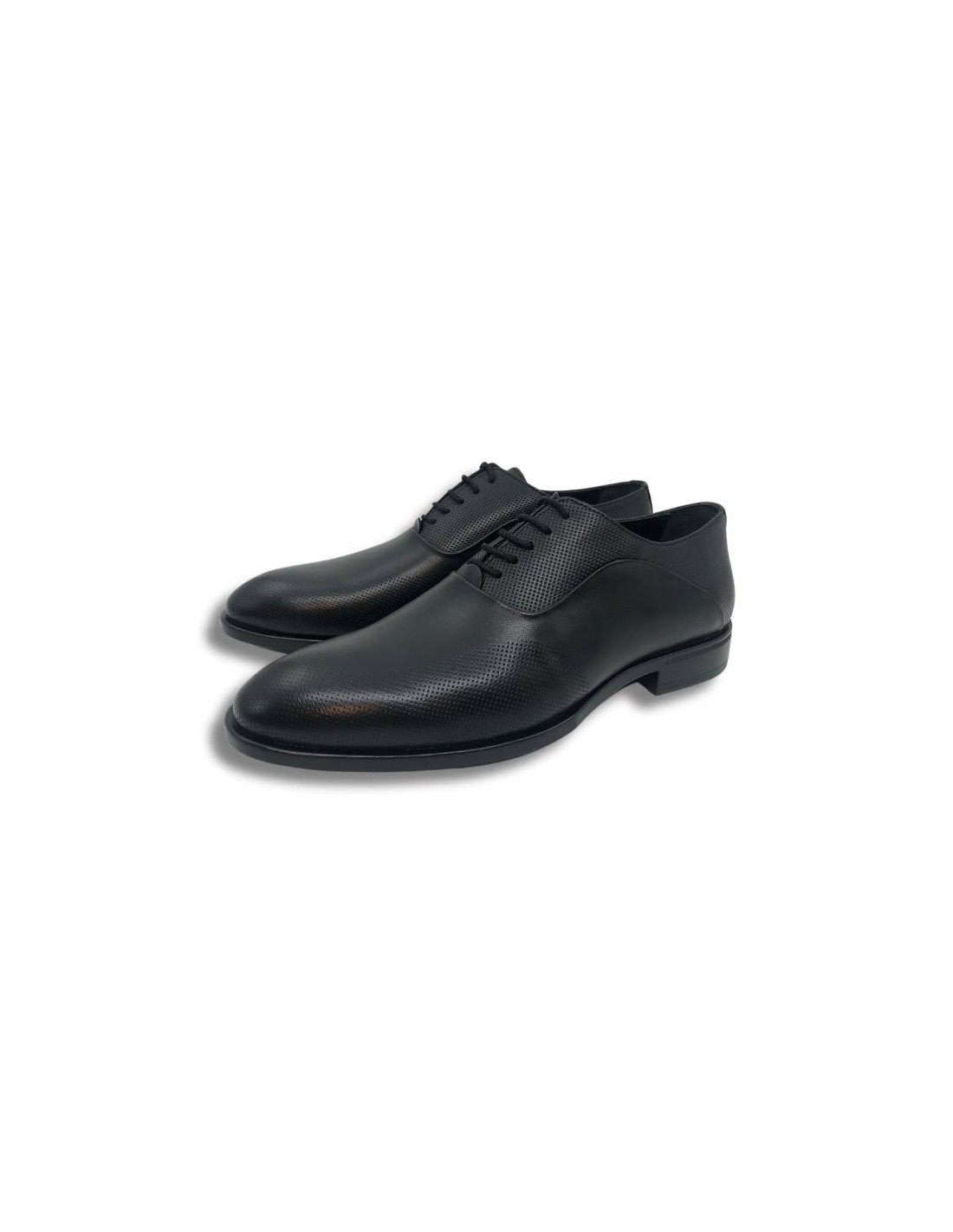 ortiz & reed Oxford de piel con cordón color negro Grandes descuentos