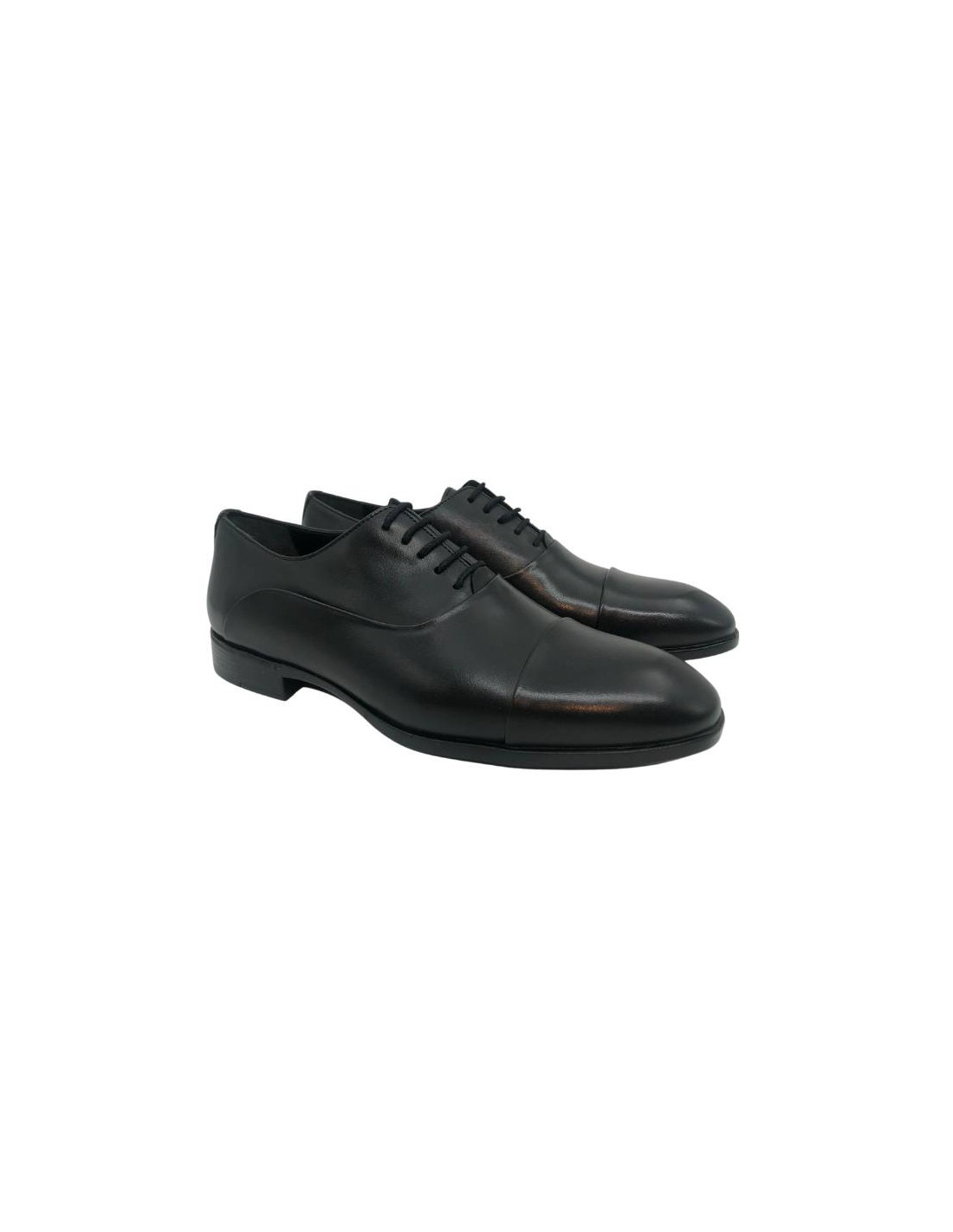 ortiz & reed Oxford de piel con cordón color negro Liquidación