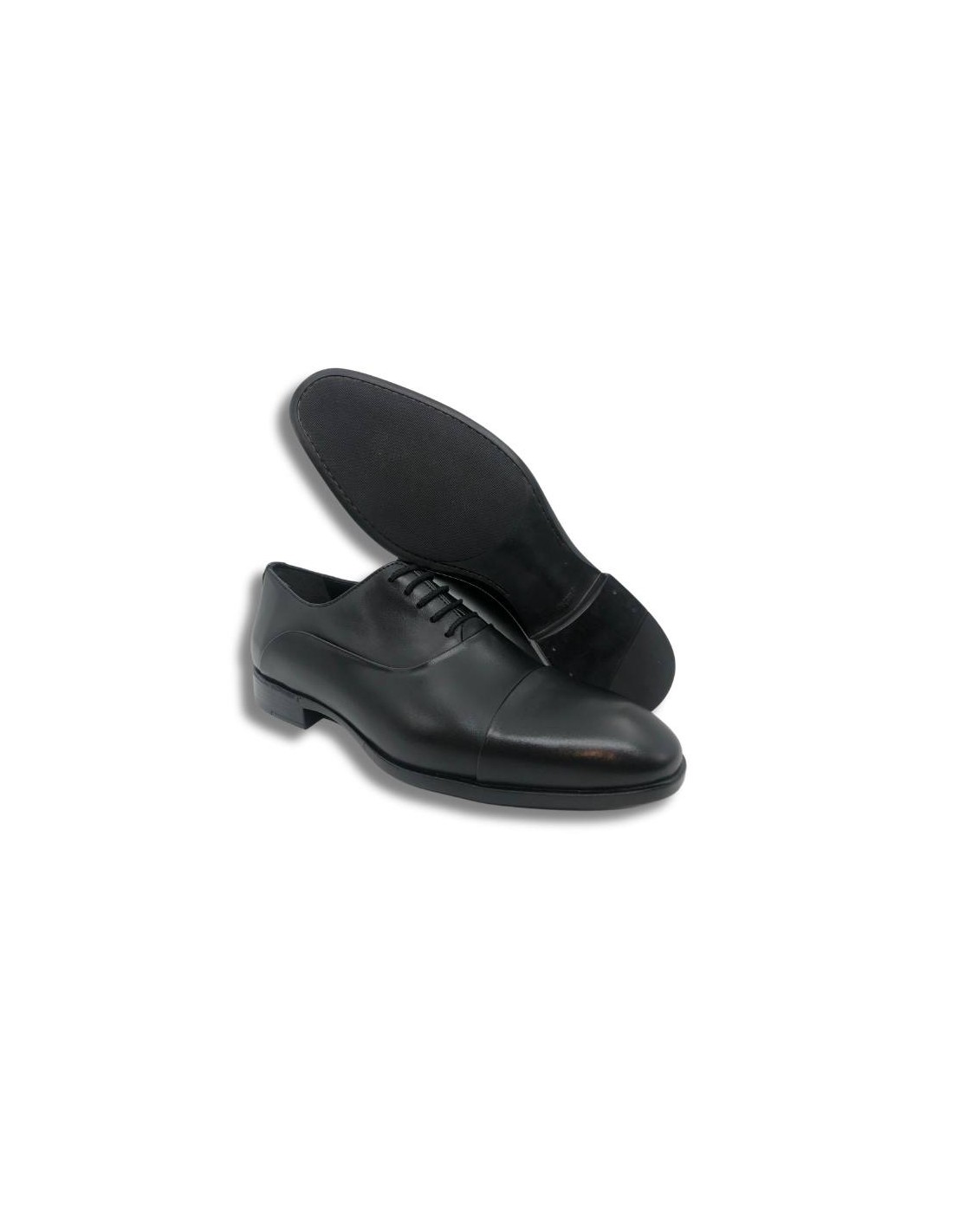 ortiz & reed Oxford de piel con cordón color negro Liquidación