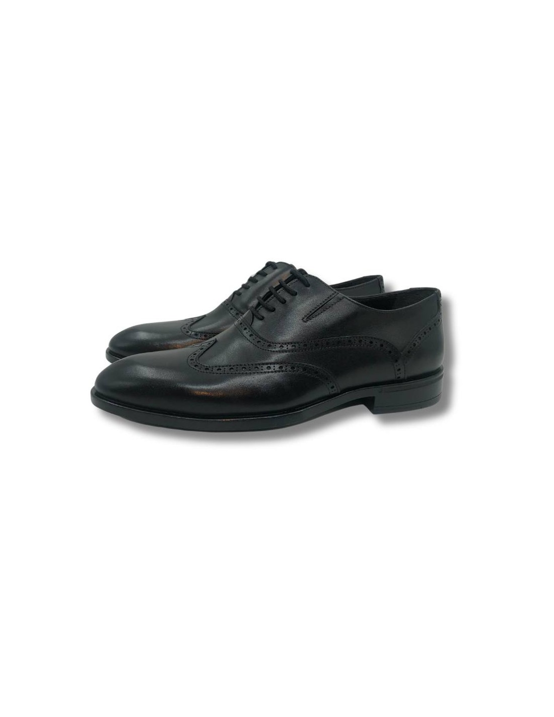 ortiz & reed Oxford de piel con cordón color negro Envío internacional gratuito