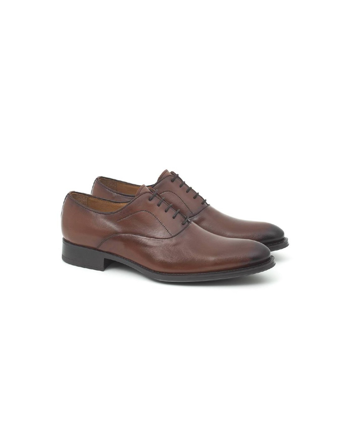 ortiz & reed Oxford de piel con cordón de piel color cuero BATENIF-CUERO