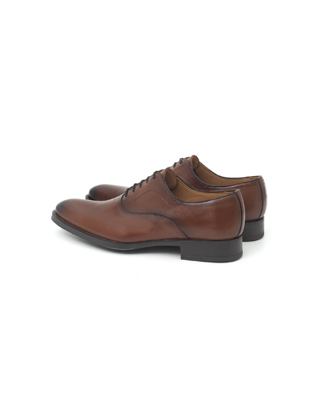 ortiz & reed Oxford de piel con cordón de piel color cuero BATENIF-CUERO Ahorra y exporta