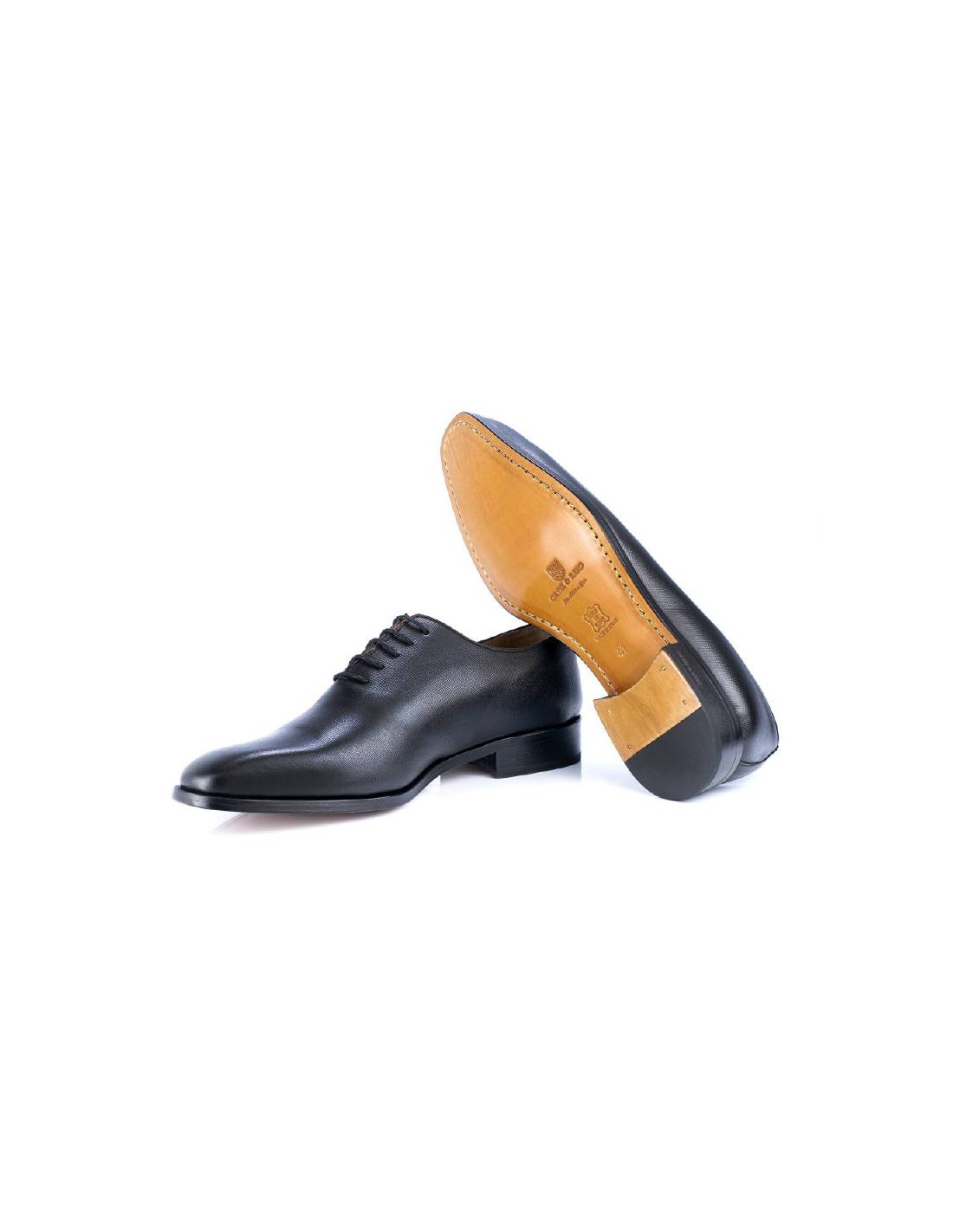 ortiz & reed Oxford de piel con picado maría color negro NATAR-NEGRO Oferta exclusiva