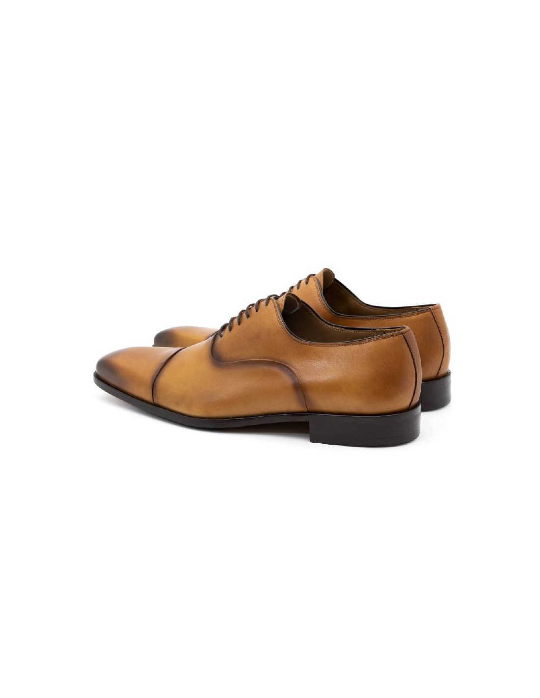 ortiz & reed Oxford de piel de costura vuelta color cuero VANITO-G-COGNAC Última moda