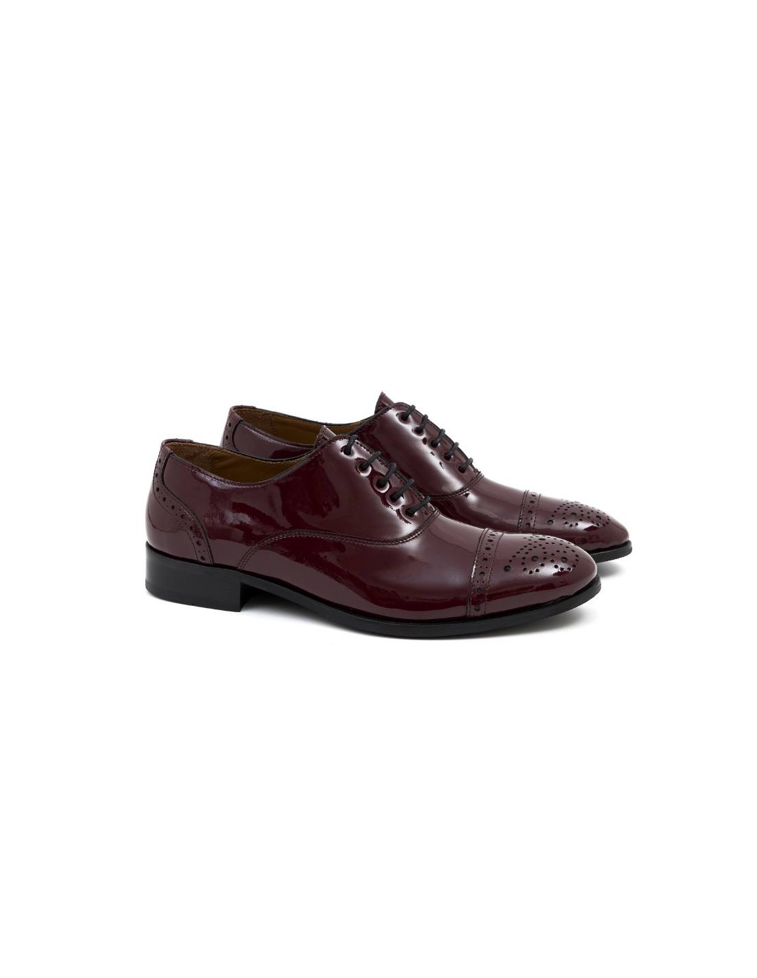 ortiz & reed Zapato de Vestir de charol con maría color burdeos W-FLOMANI-BURDEOS