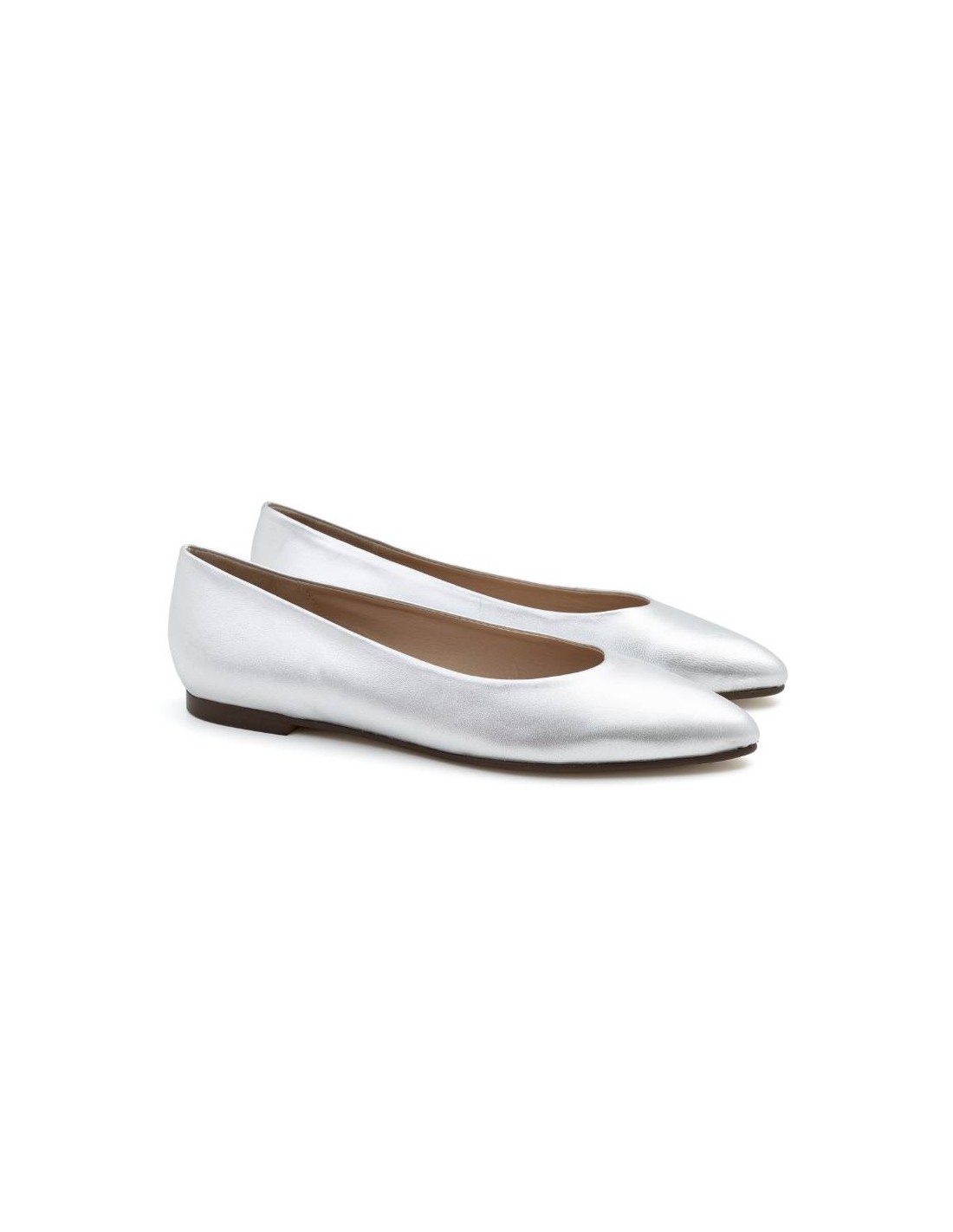 ortiz & reed Zapato de Vestir de charol liso color gris W-ANNA-PLATA