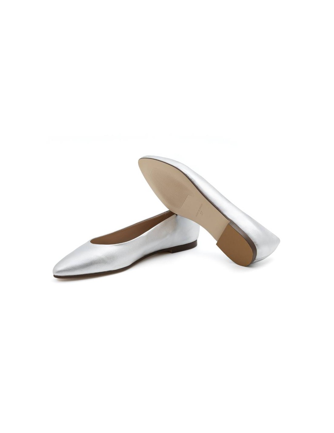 ortiz & reed Zapato de Vestir de charol liso color gris W-ANNA-PLATA 2025