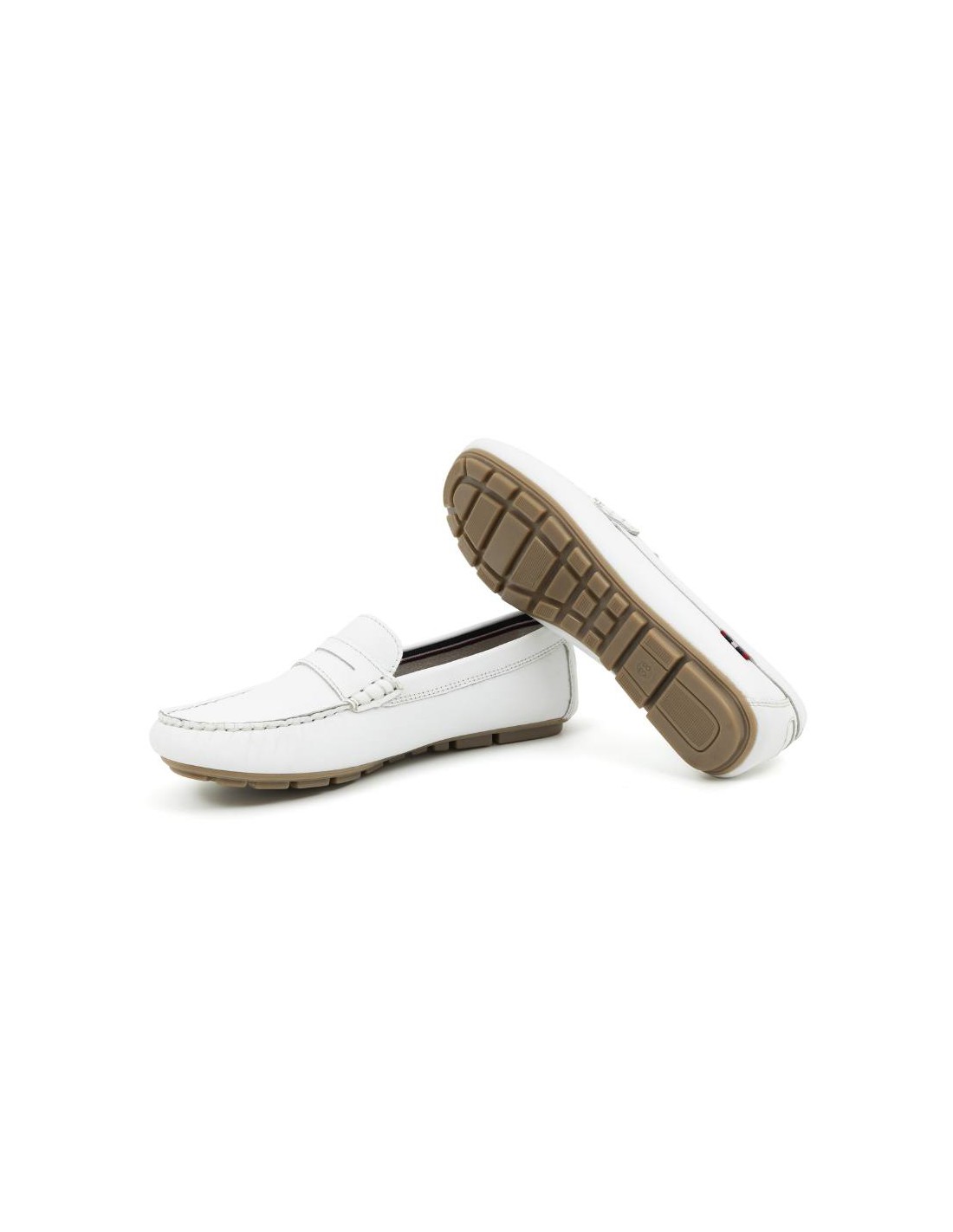 ortiz & reed Mocasines de mujer de piel con antifaz color blanco W-CELLY-WHITE Rebajas online