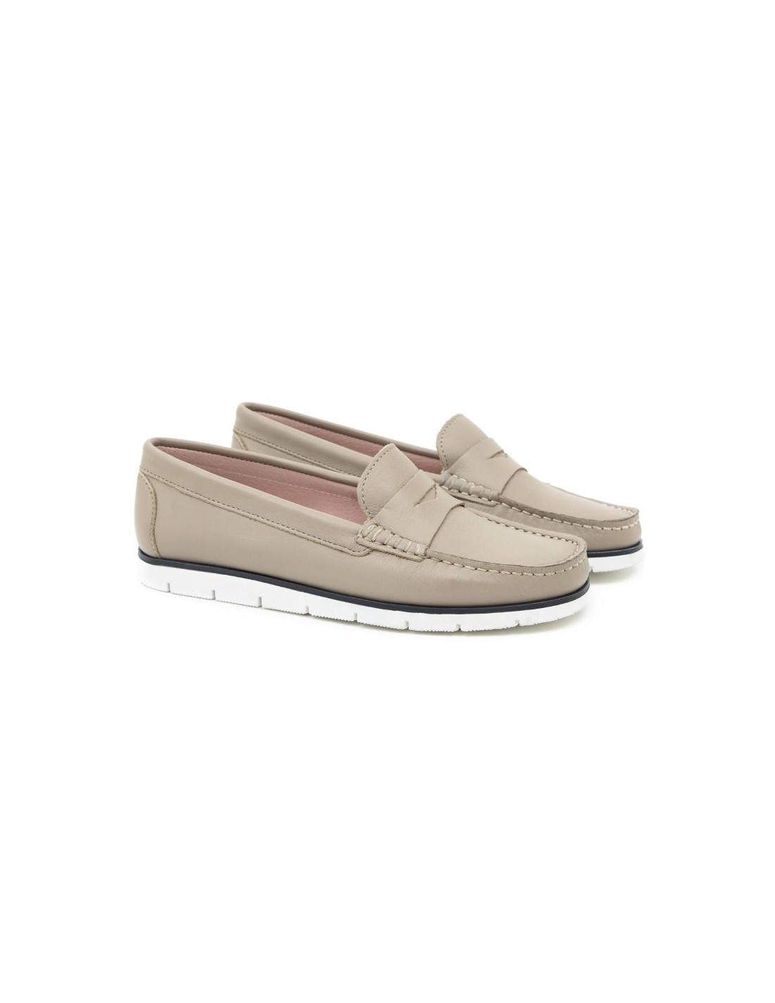 ortiz & reed Mocasines de mujer de piel con antifaz color otros W-CRINA-CREMA
