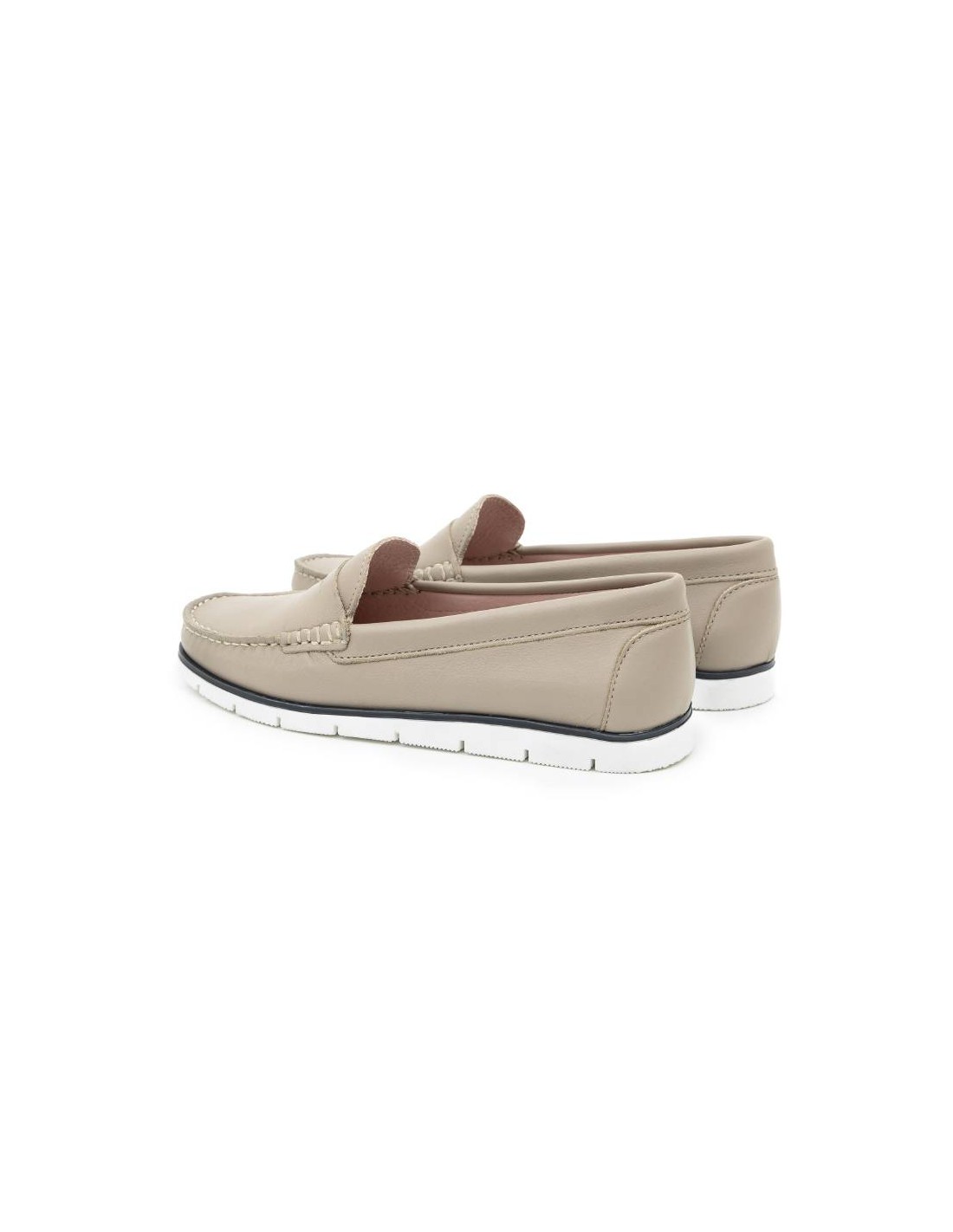 ortiz & reed Mocasines de mujer de piel con antifaz color otros W-CRINA-CREMA Oferta especial