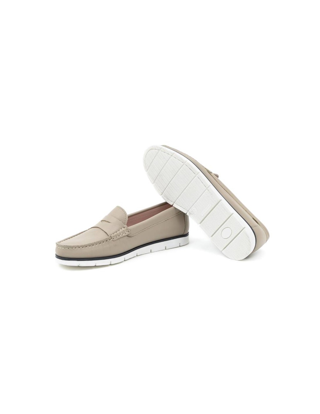 ortiz & reed Mocasines de mujer de piel con antifaz color otros W-CRINA-CREMA Oferta especial