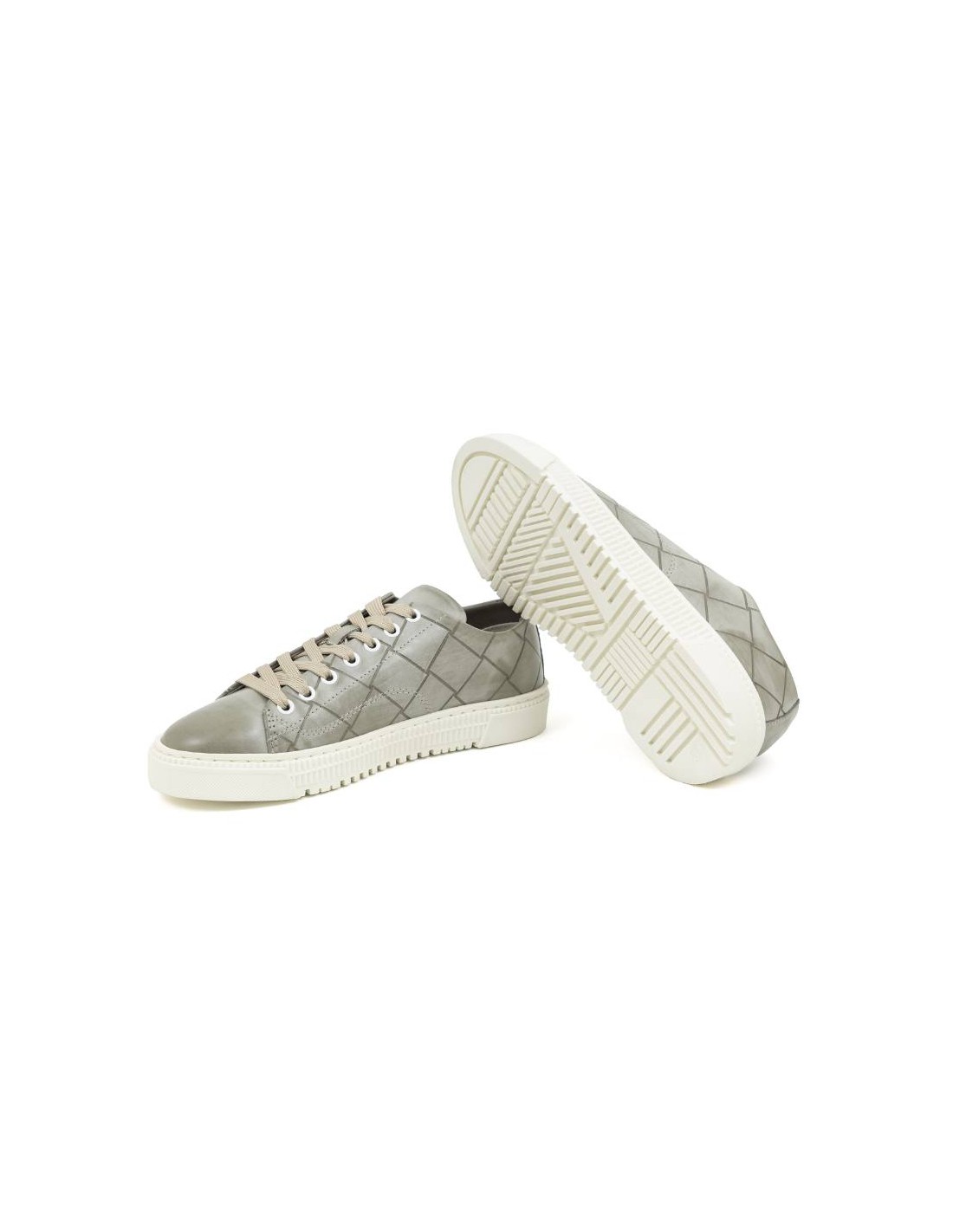 ortiz & reed Sneakers de piel con cordón color azul W-NEO-BLUE Últimos 2 días