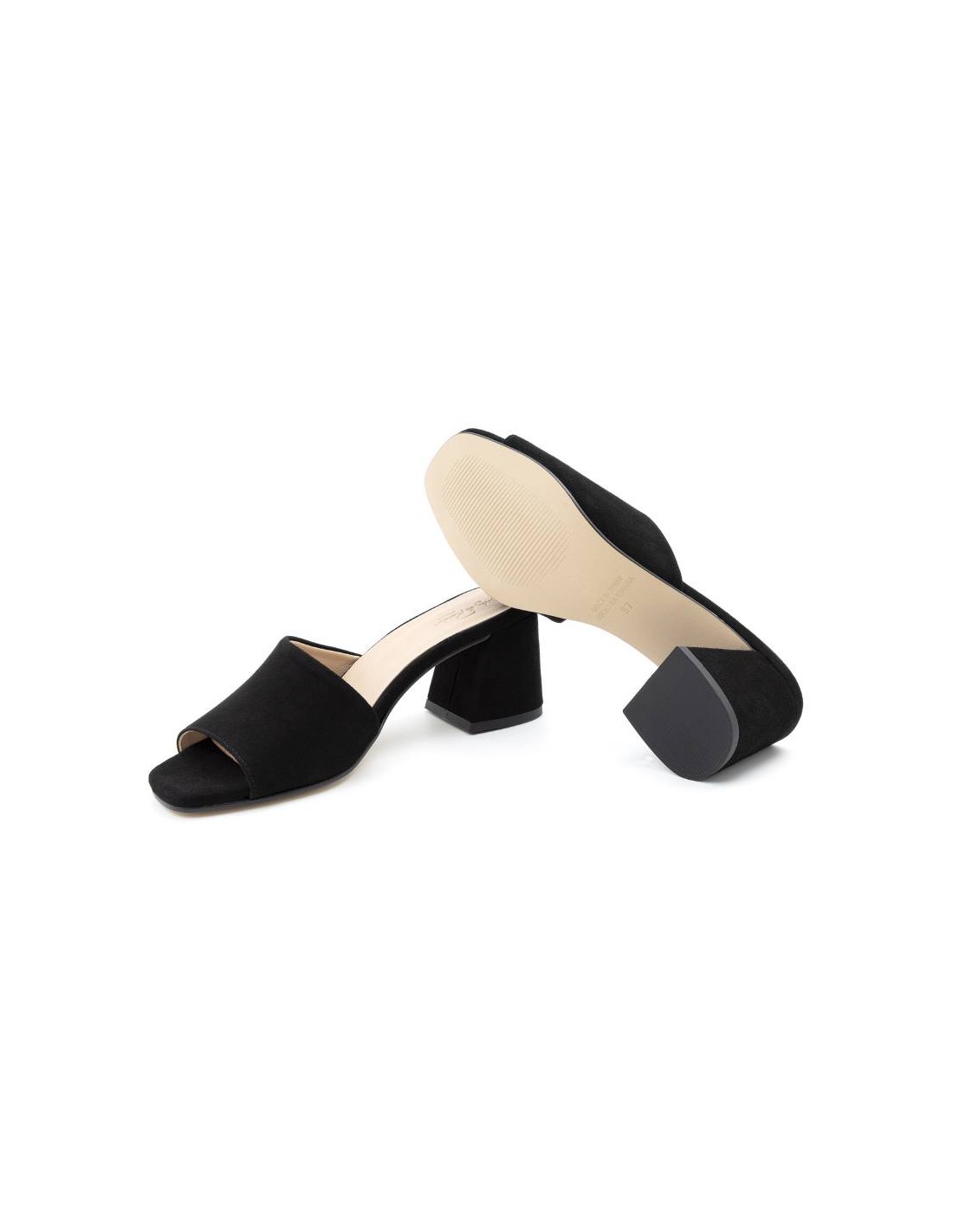 ortiz & reed Zapato de Vestir de ante liso color negro W-ANISE-NEGRO Precio de fábrica