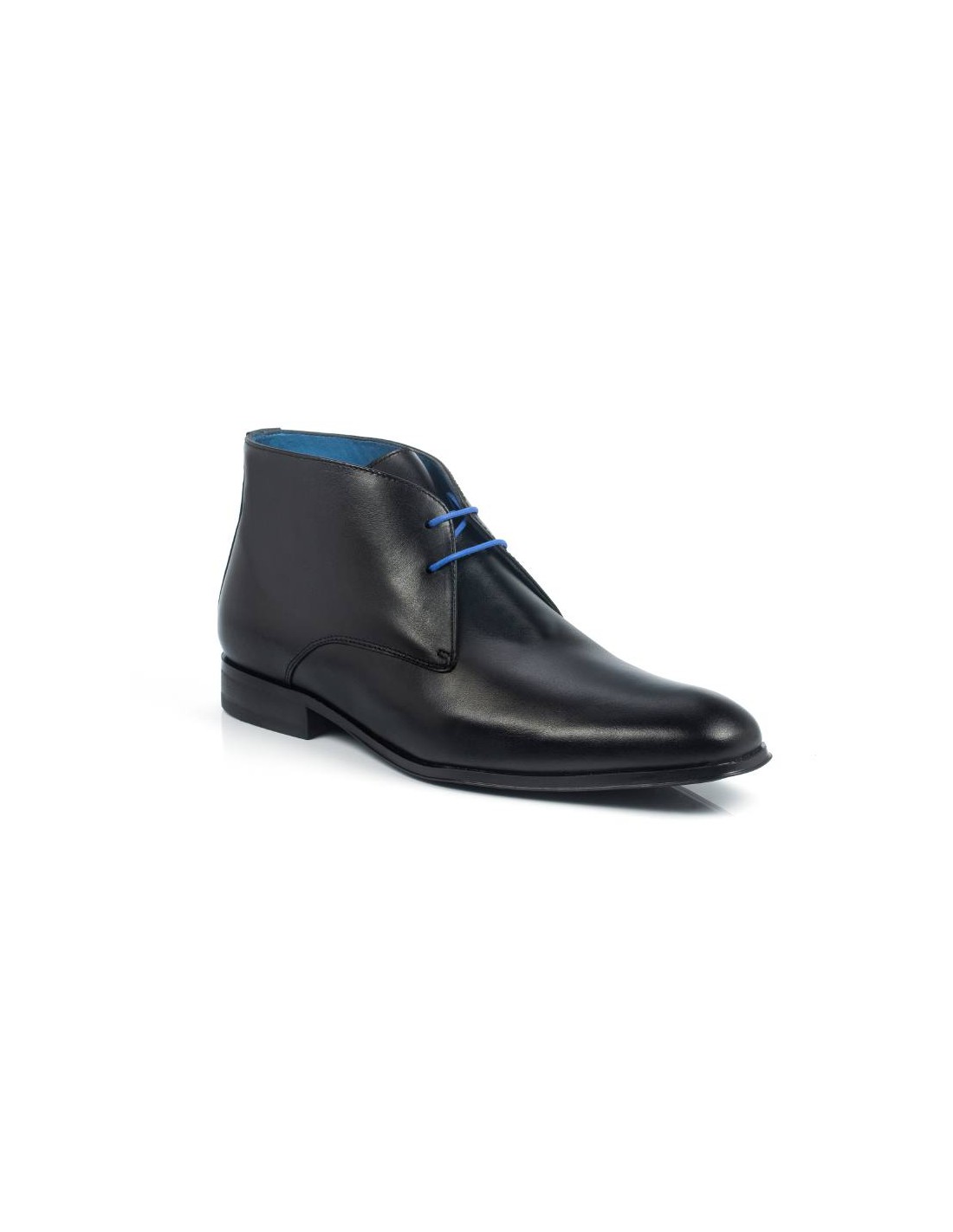 ortiz & reed Botín de piel liso color negro CRANCHIMIL-NEGRO