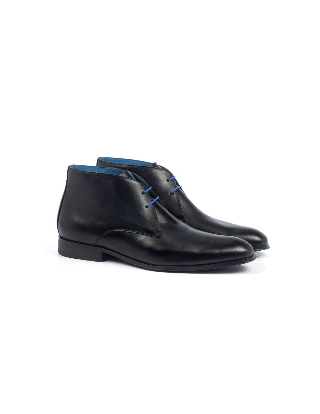 ortiz & reed Botín de piel liso color negro CRUOMO-NEGRO Solo queda un día