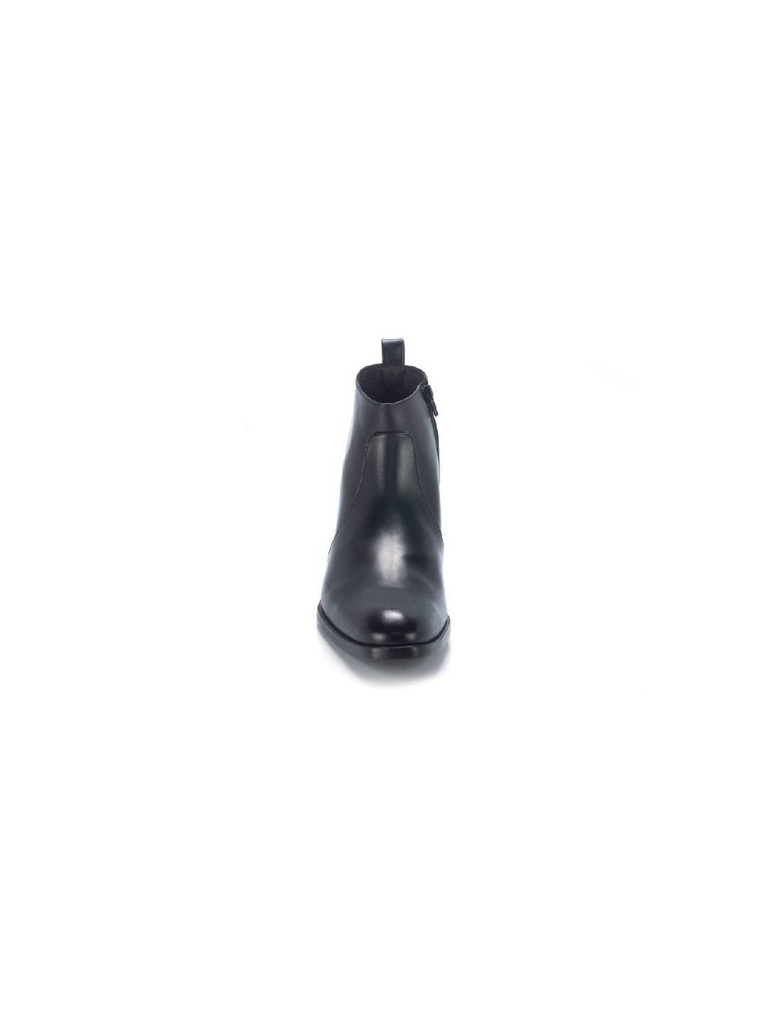 ortiz & reed Botín de piel liso color negro ELZIP-NEGRO Superdescuento