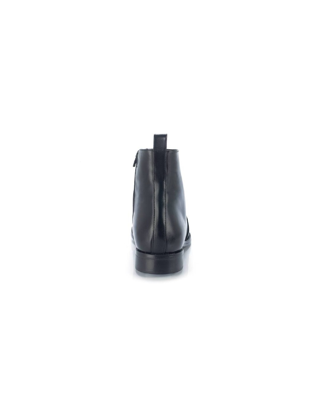 ortiz & reed Botín de piel liso color negro ELZIP-NEGRO Superdescuento