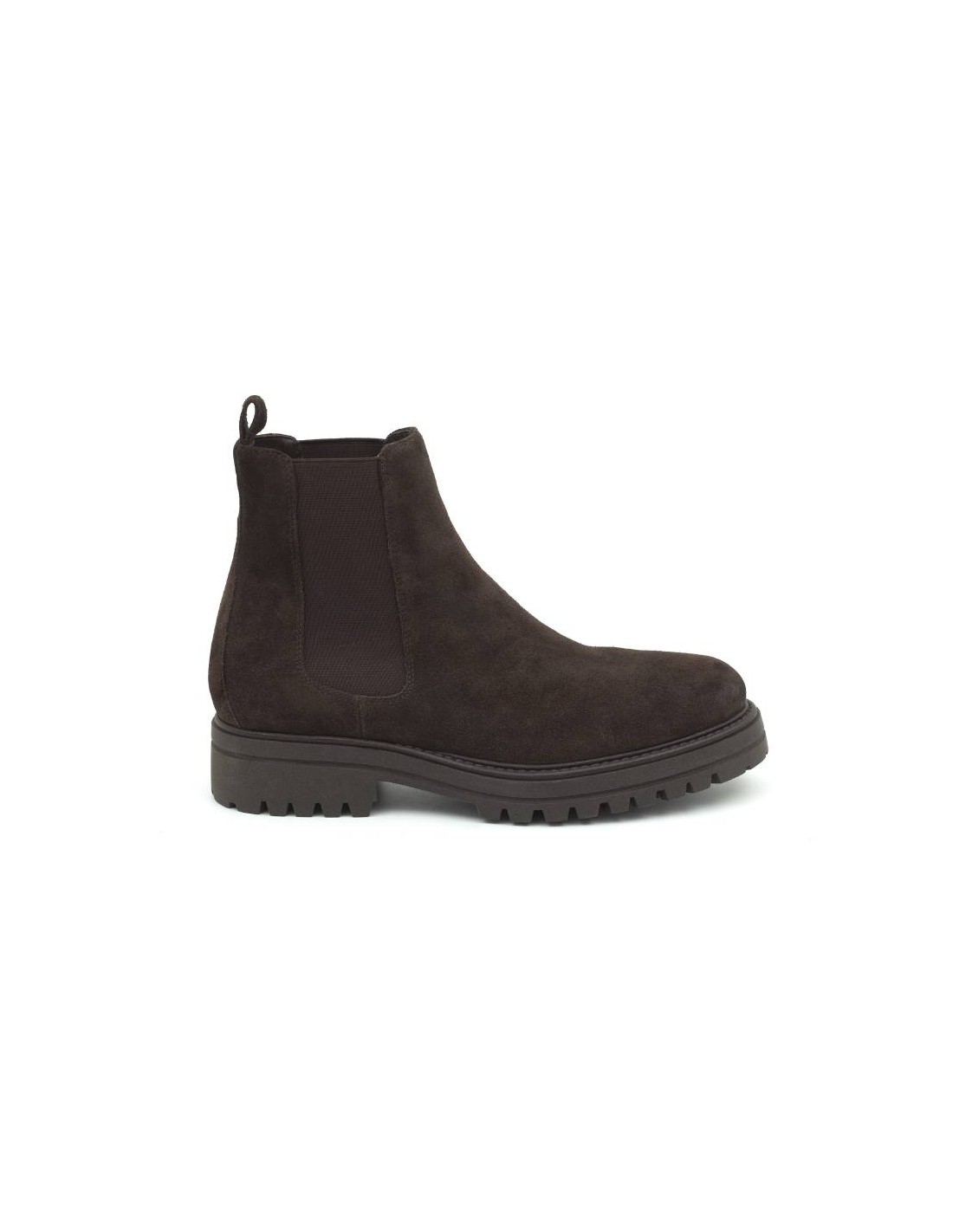 ortiz & reed Botínes Chelsea de ante con elástico lateral color marrón SALMOR-MARRON En oferta