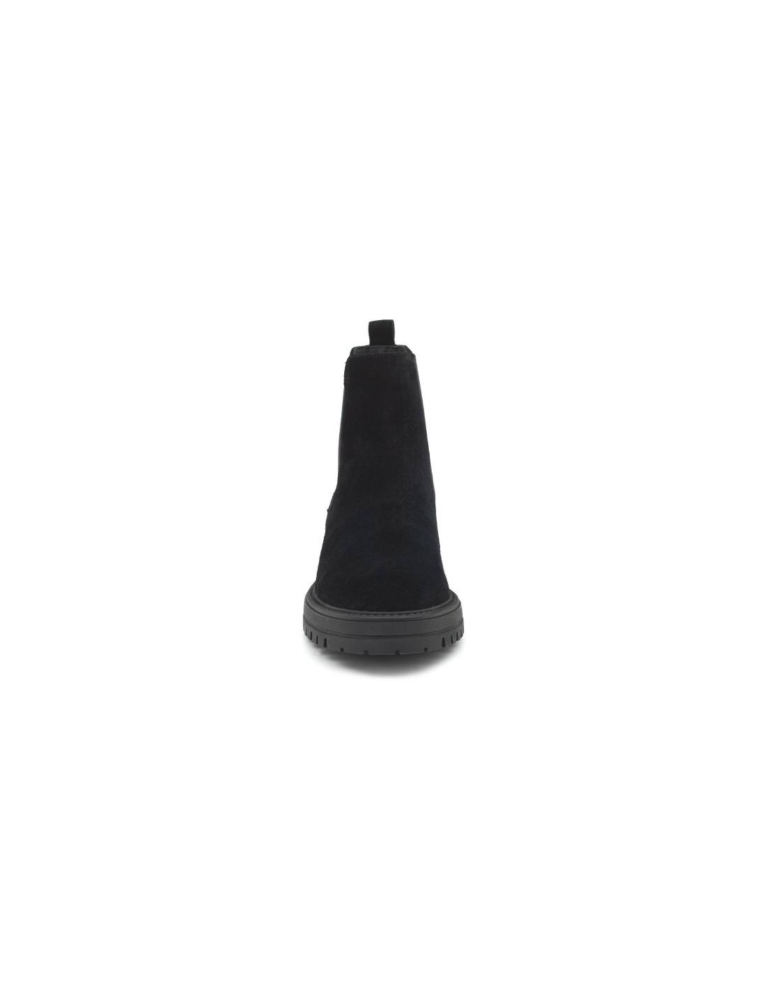 ortiz & reed Botínes Chelsea de ante con elástico lateral color negro SANCOR-NEGRO Descuento por venta flash