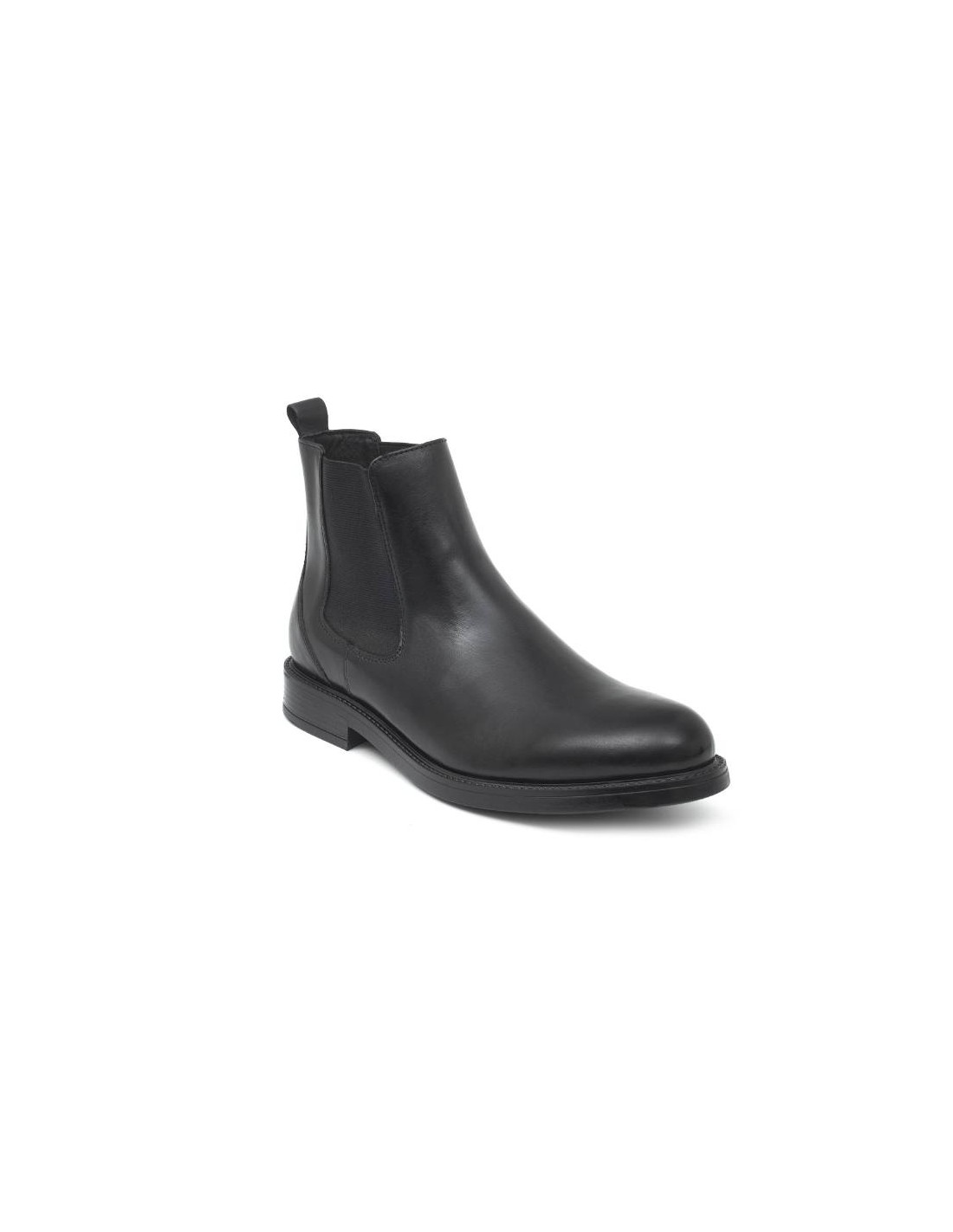 ortiz & reed Botínes Chelsea de piel acabado a mano color negro PRASOV-NEGRO Precio ultrabajo