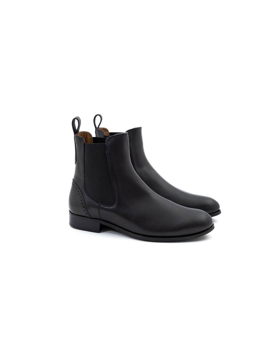 ortiz & reed Botines de mujer de piel liso color negro W-CREED-NEGRO