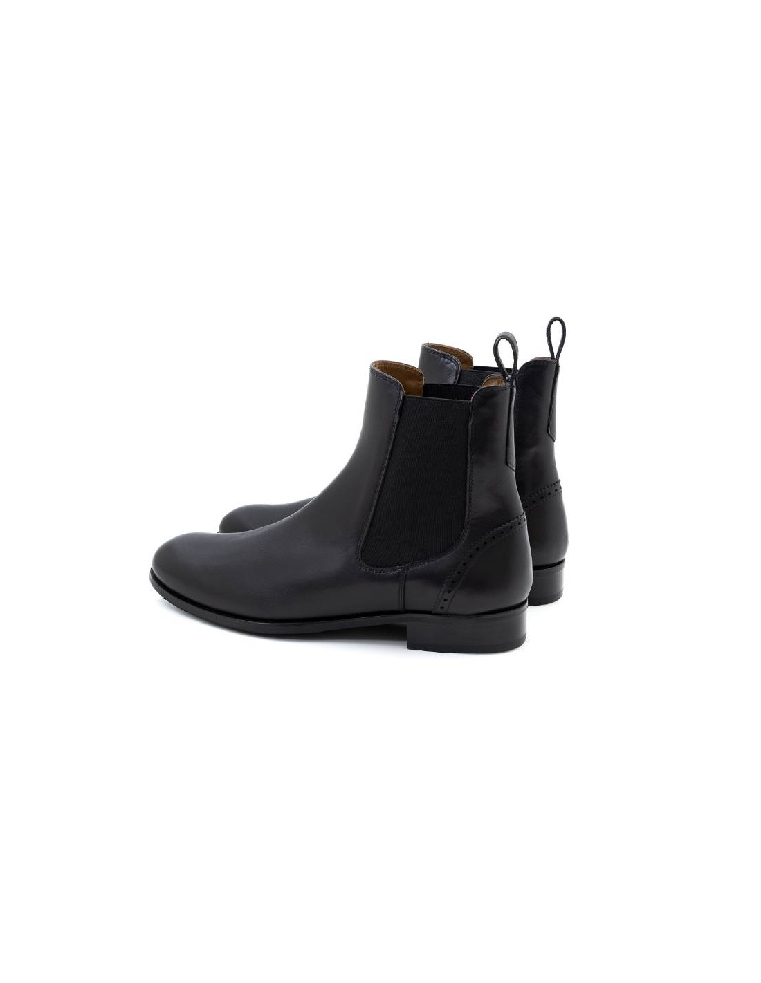 ortiz & reed Botines de mujer de piel liso color negro W-CREED-NEGRO En línea