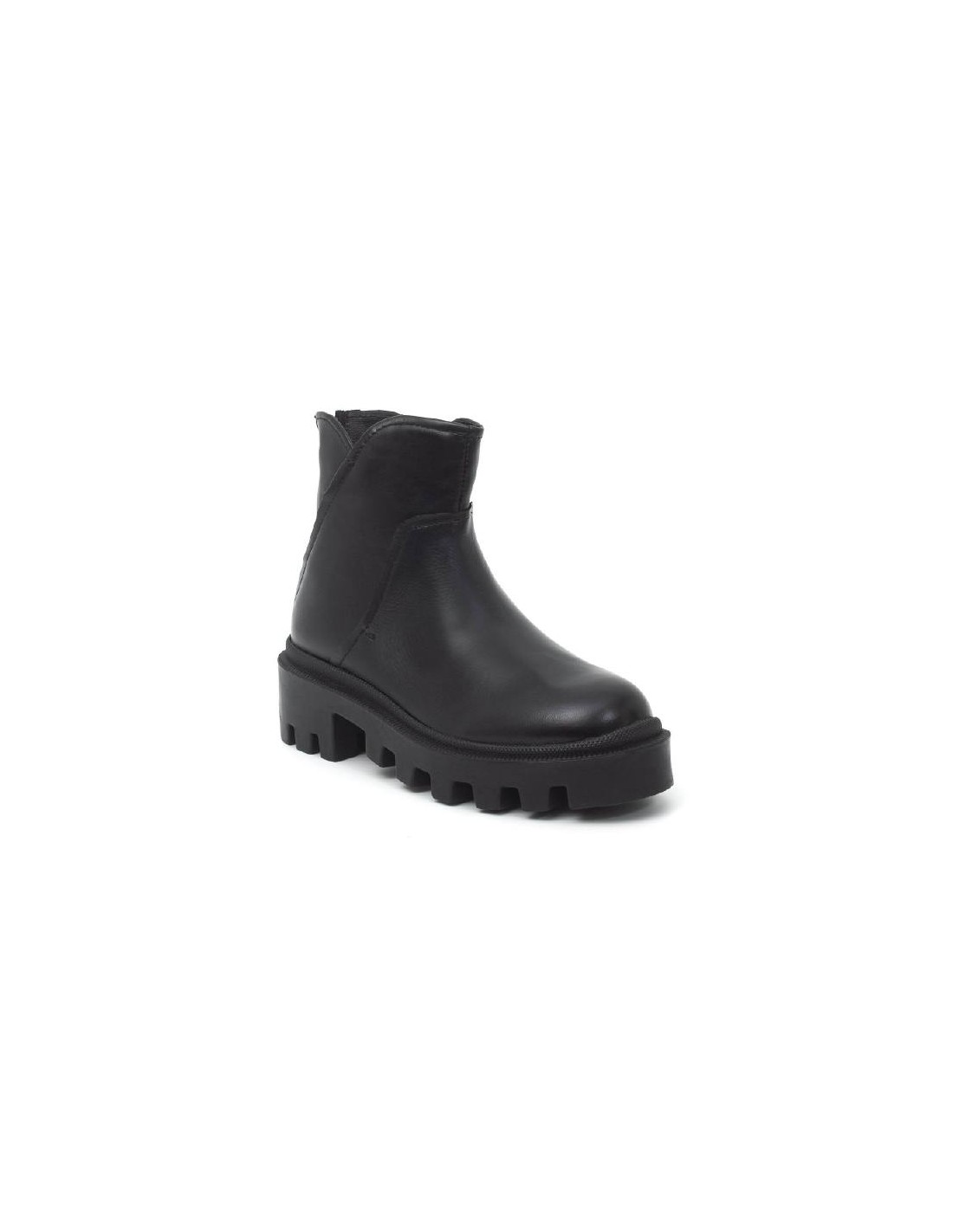 ortiz & reed Botines de mujer de piel liso color negro W-NEPOR-BLACK Outlet online