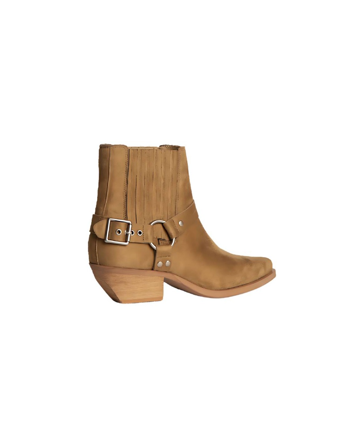 ortiz & reed Botines de mujer de terciopelo con aplique metálico color beige W-CHATOR-BEIGE Gran oferta