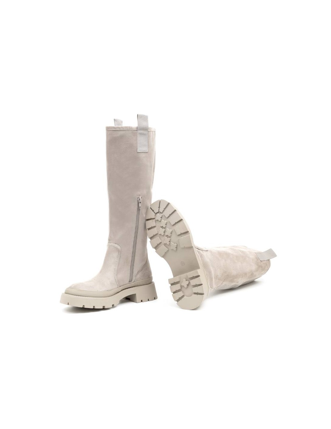 ortiz & reed Botines de mujer liso liso color beige W-ORENOR-BEIGE Rebajas de fábrica