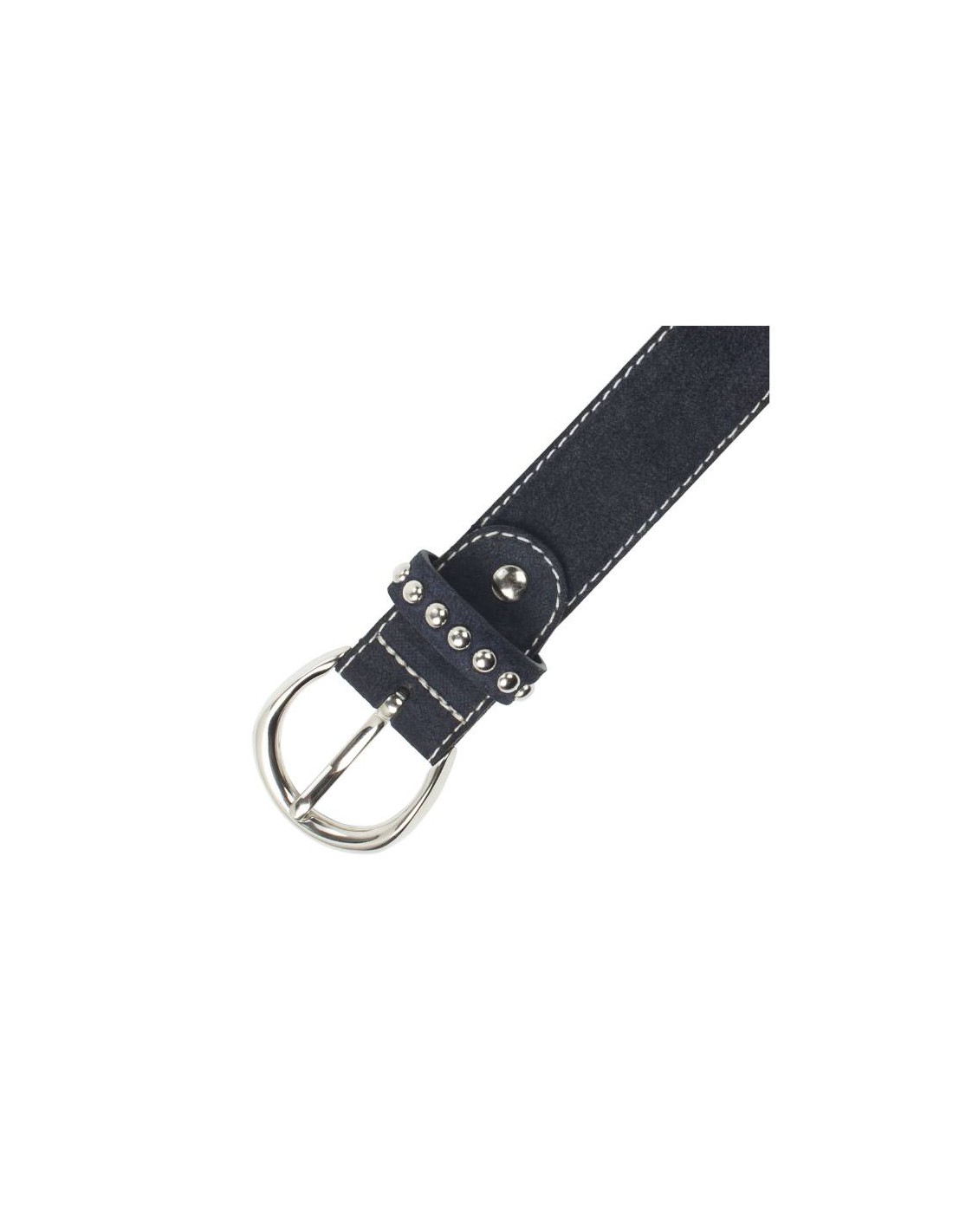 ortiz & reed Cinturón de mujer de ante con remaches color azul WB-SEREL-NAVY Mejor oferta