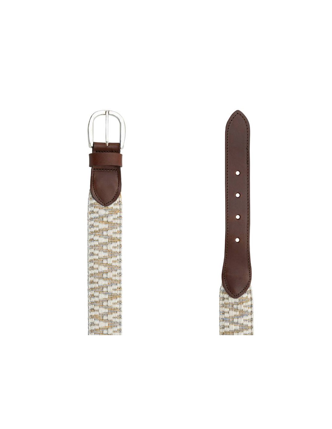 ortiz & reed Cinturón de mujer de lona acabado a mano color beige WB-LOBOHO-BEIGE Rebajas top