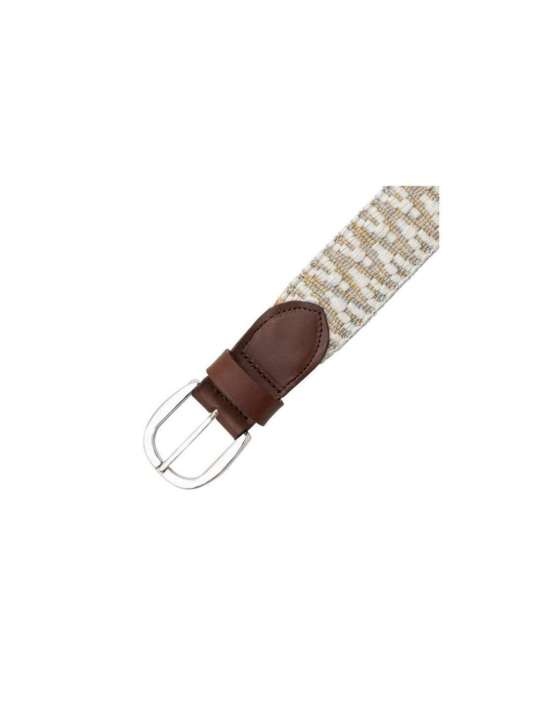 ortiz & reed Cinturón de mujer de lona acabado a mano color beige WB-LOBOHO-BEIGE Rebajas top