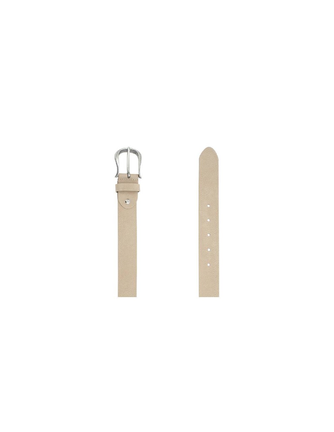 ortiz & reed Cinturón de mujer de nobuck con hebilla grabada color beige WB-HORSE-BEIGE Envío gratis