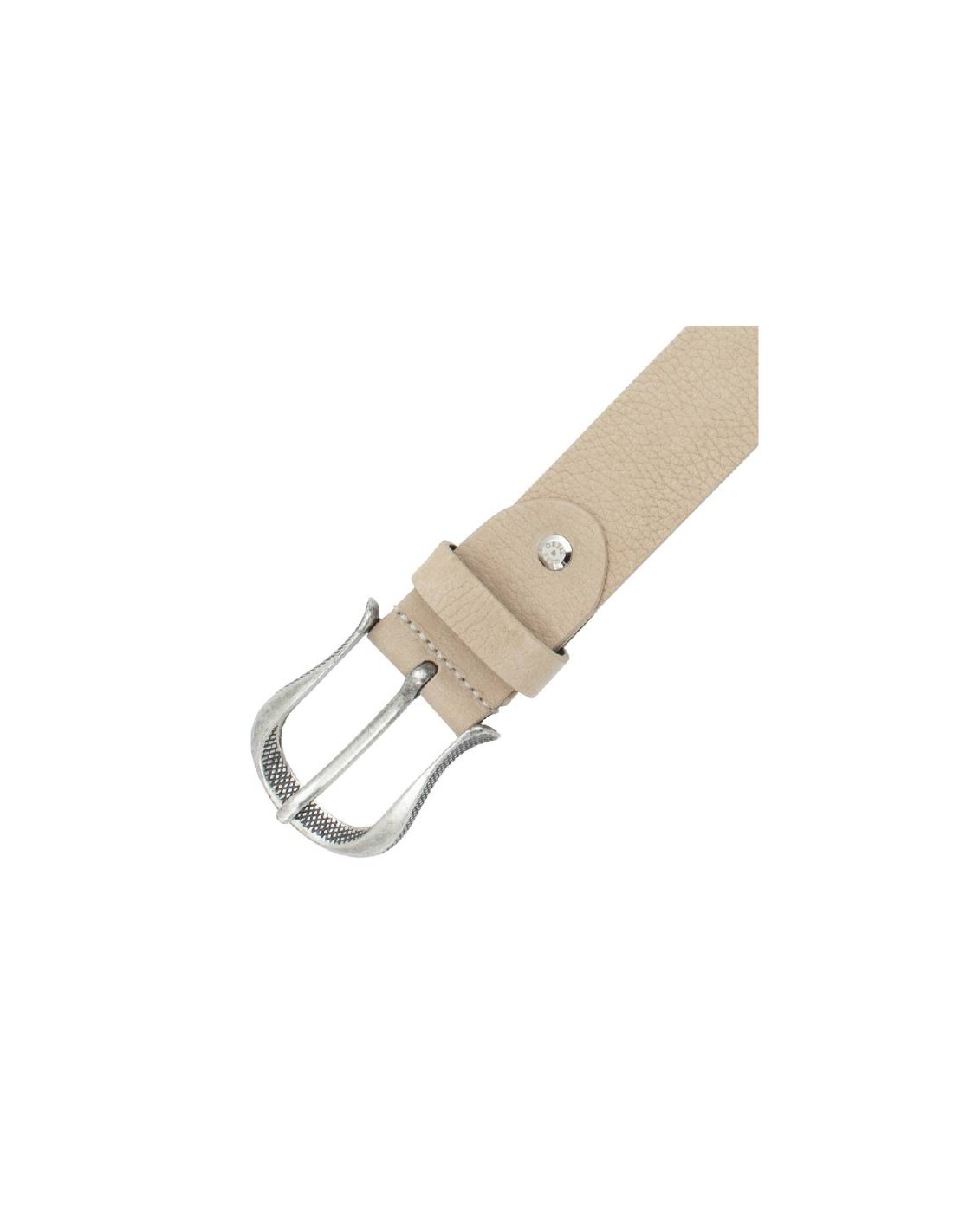 ortiz & reed Cinturón de mujer de nobuck con hebilla grabada color beige WB-HORSE-BEIGE Envío gratis