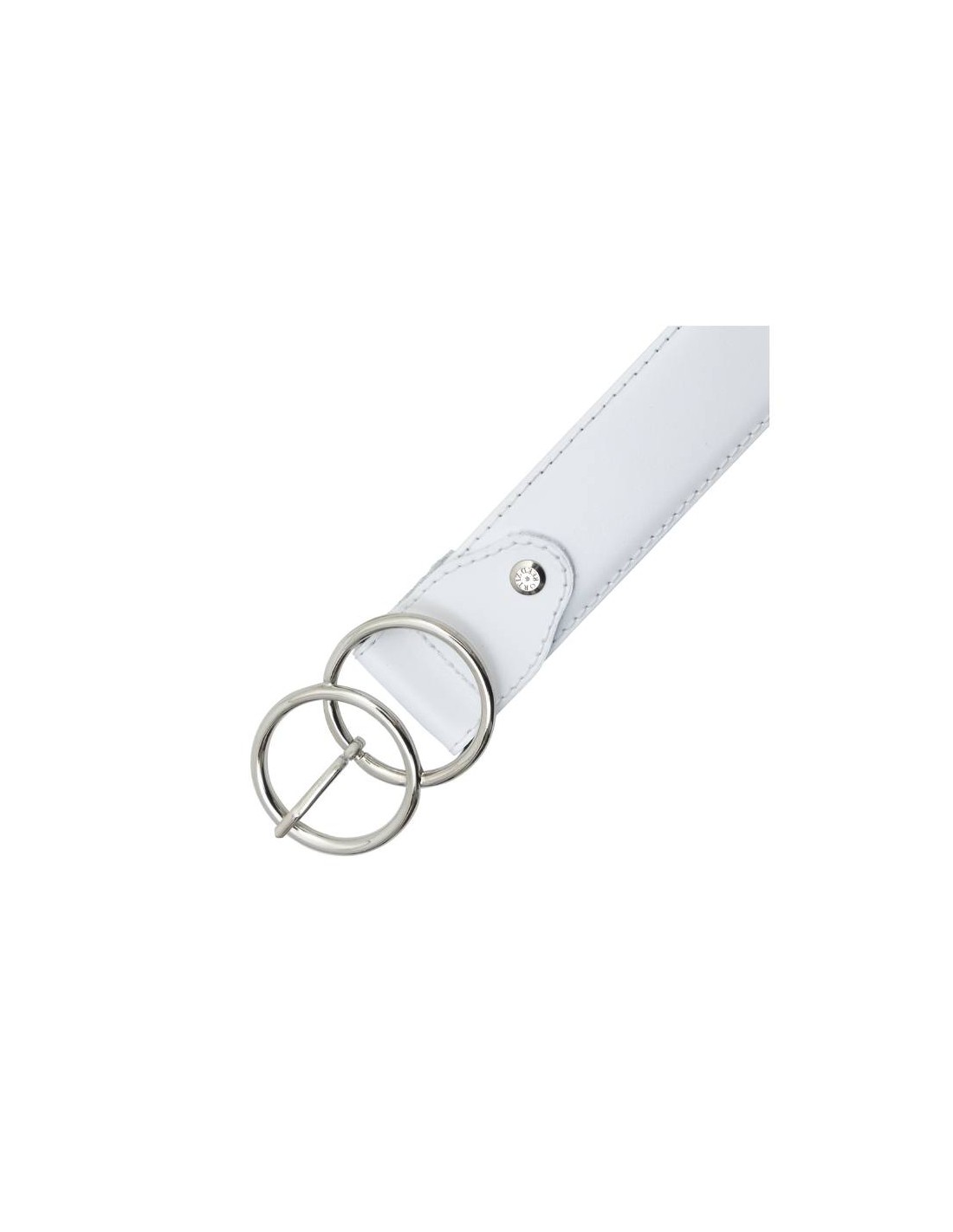 ortiz & reed Cinturón de mujer de piel acabado plano color blanco WB-SIKKY-BLANCO Oferta especial